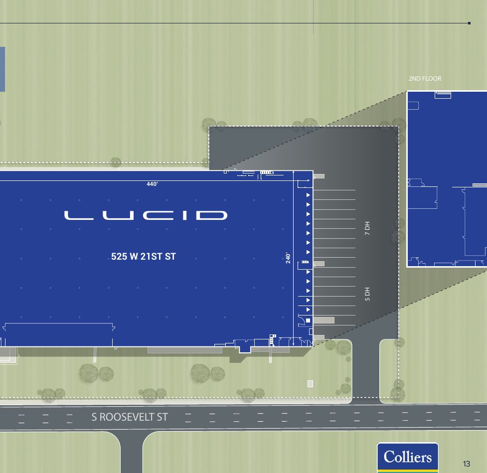 525 W 21st Street site plan